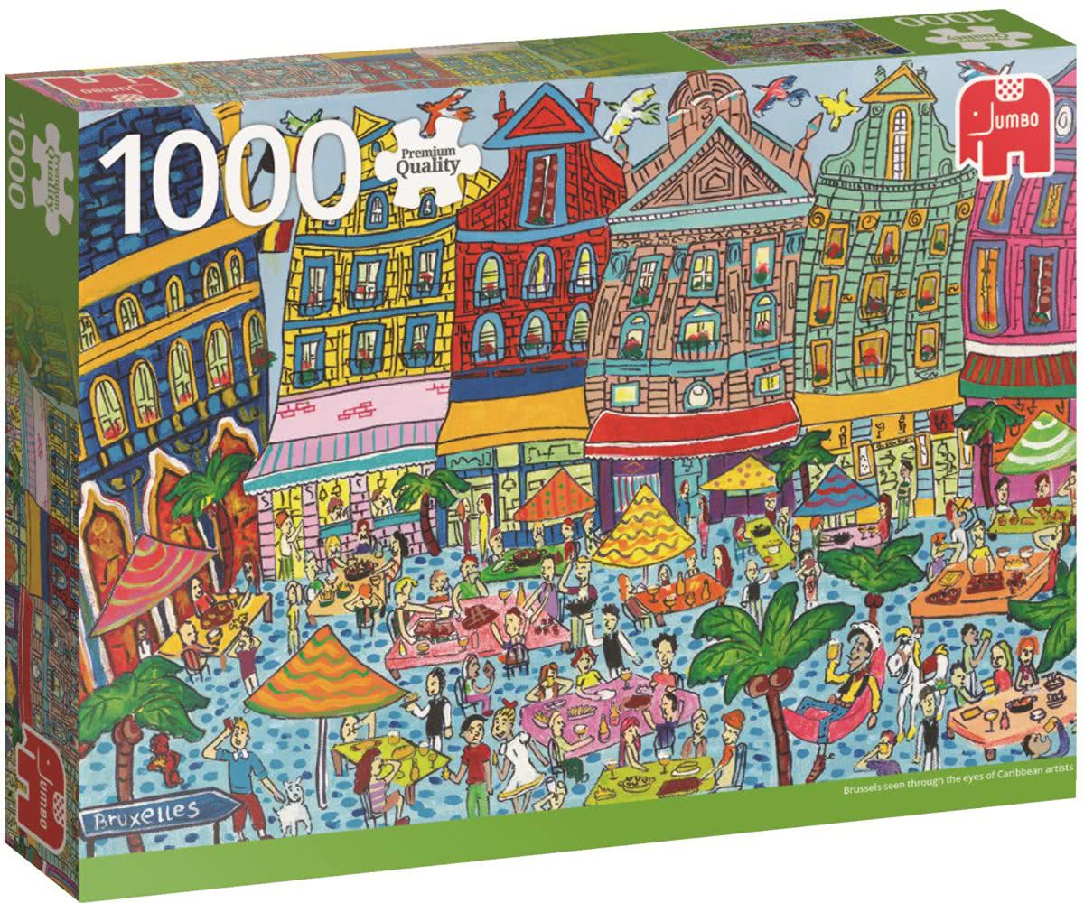 Grote Markt Brussel Premium Quality - Puzzel 1000 stukjes