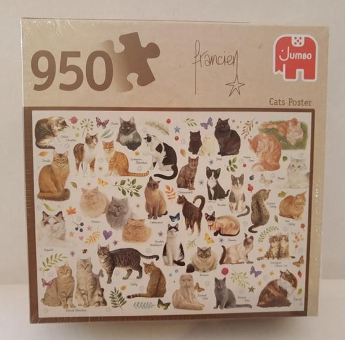 JUMBO Francien katten puzzel 950 stukjes