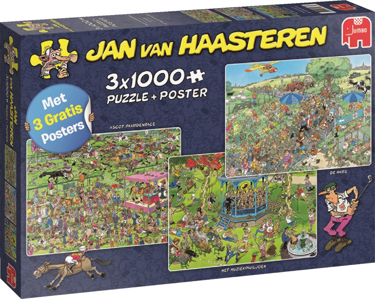 Jan van Haasteren 3 x 1000 pcs 1000stuk(s)