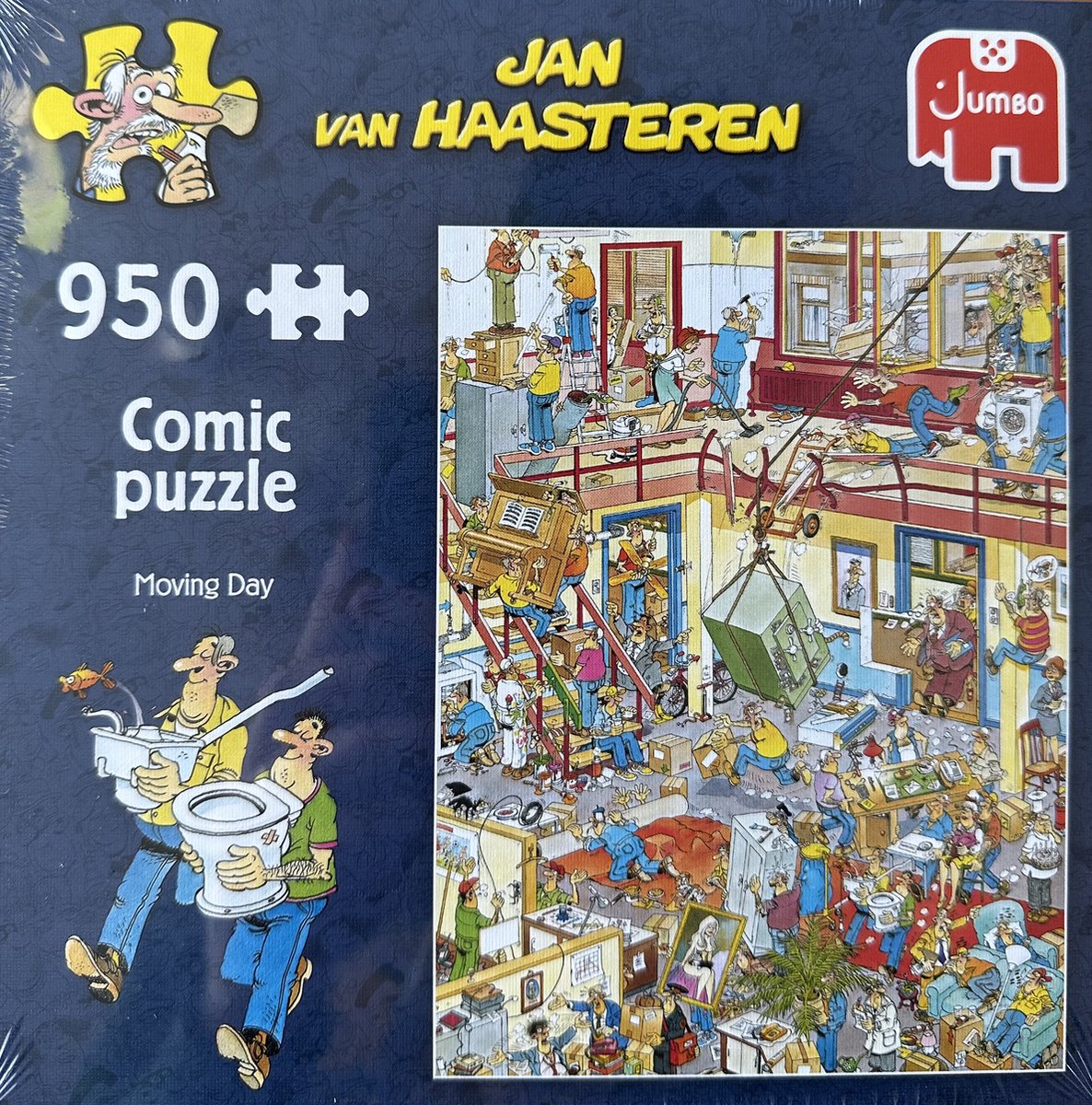 Jan van Haasteren Moving Day comic puzzle 950 stukjes Jumbo puzzel