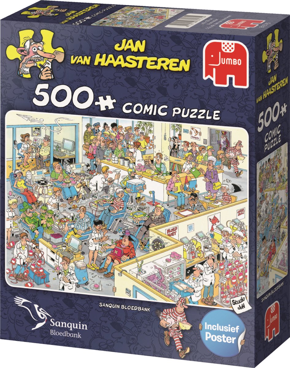 Jan van Haasteren Sanquin Special 500 pcs Legpuzzel 500 stuk(s) Strips