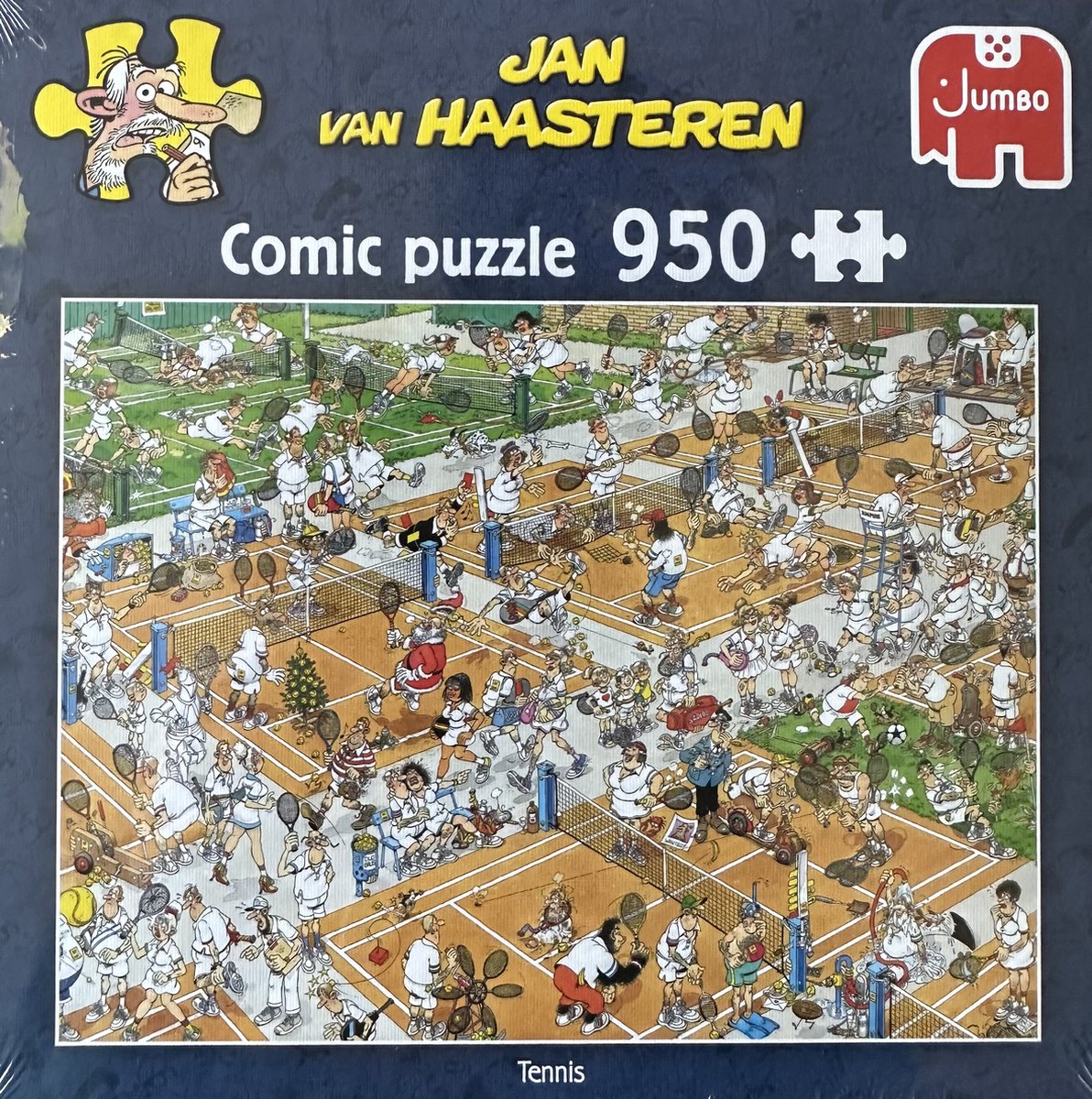 Jan van Haasteren Tennis comic puzzle 950 stukjes Jumbo puzzel