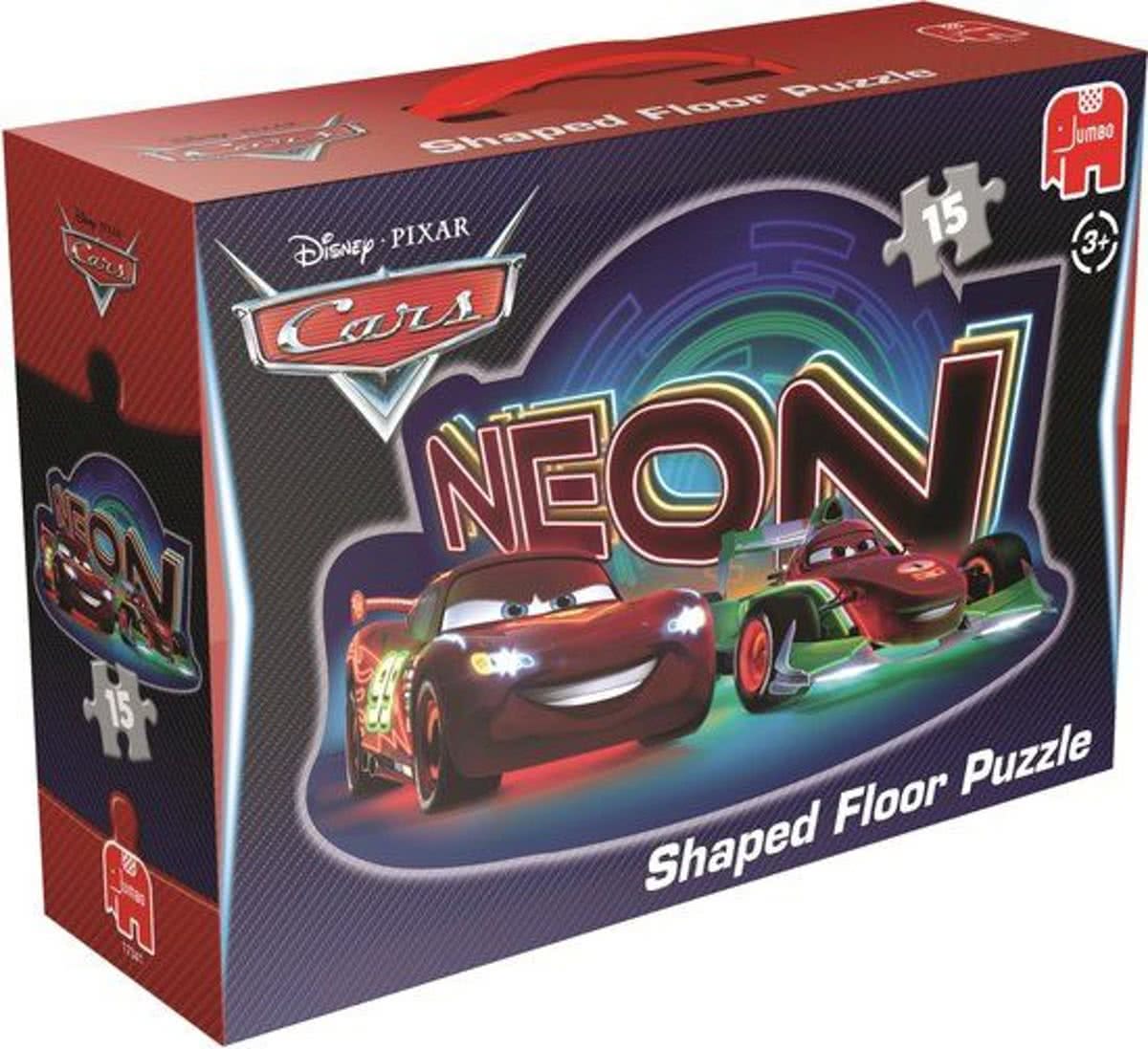   Disney Cars Neon - Vloerpuzzel - 15 stukjes
