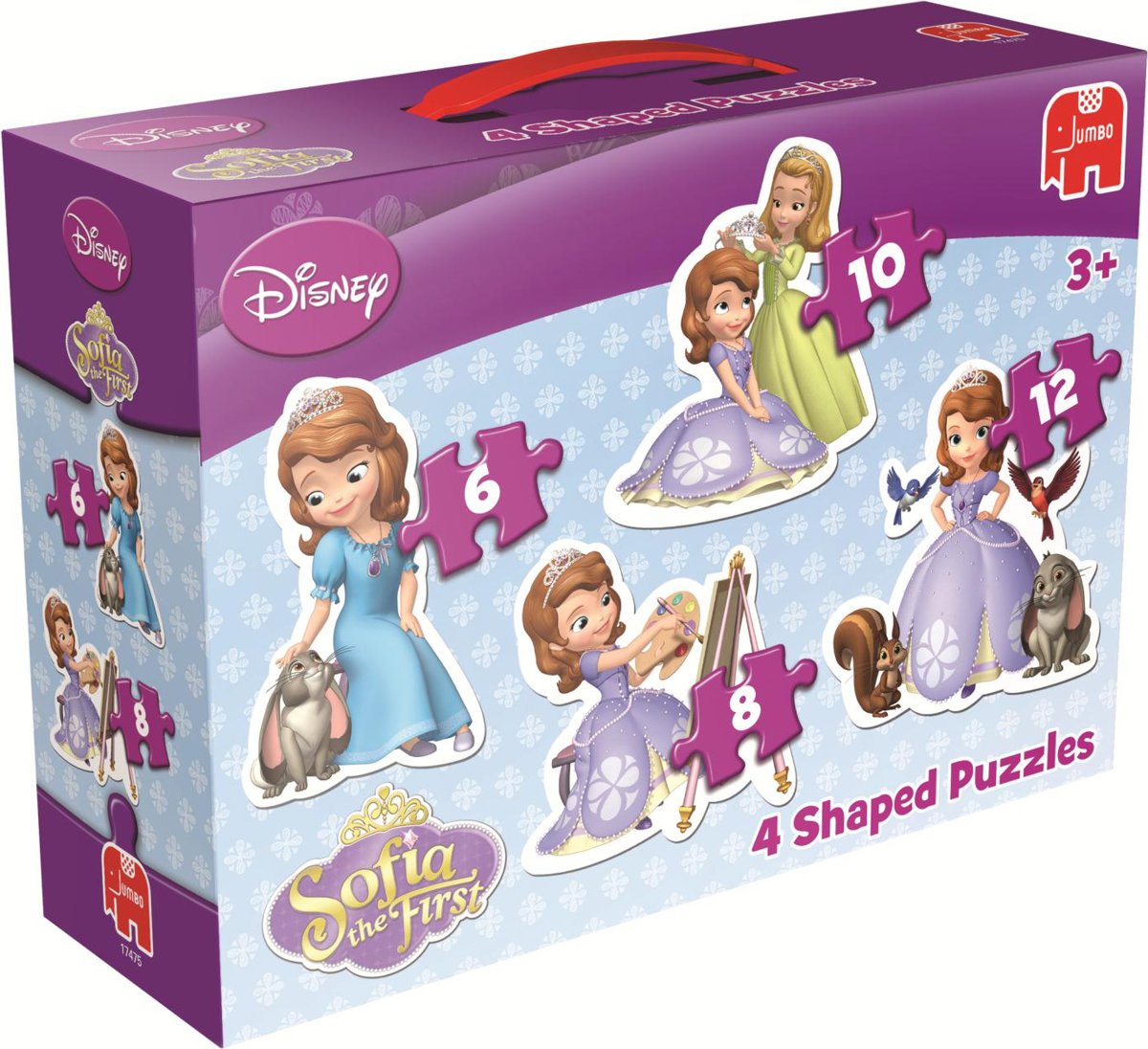 Jumbo Disney Sofia het Prinsesje 4 In 1 - Puzzel - 6,8,10 en 12 stukjes