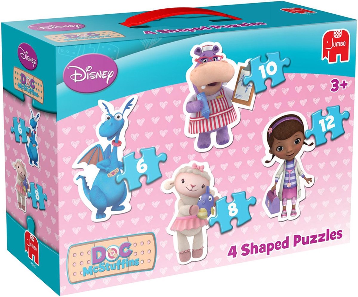 Jumbo Doc McStuffins 4 in 1 - Puzzel - 12 stukjes