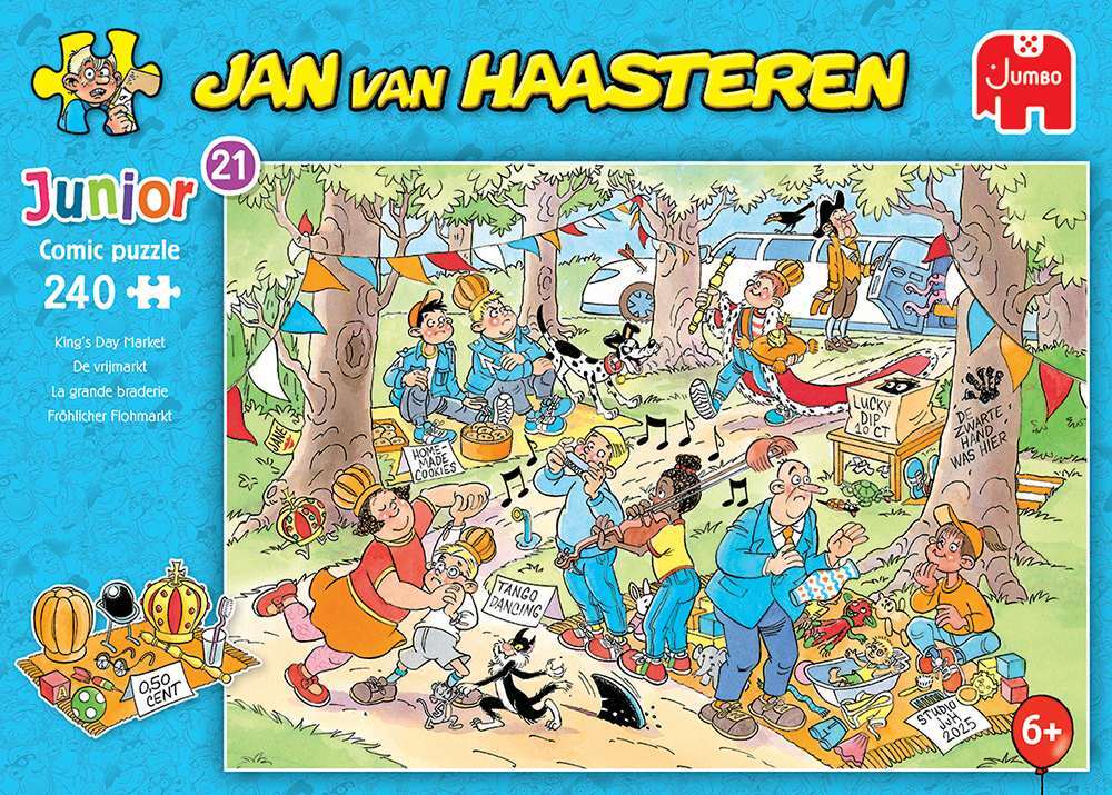   Jan van Haasteren Junior 21 De vrijmarkt 240 stukjes