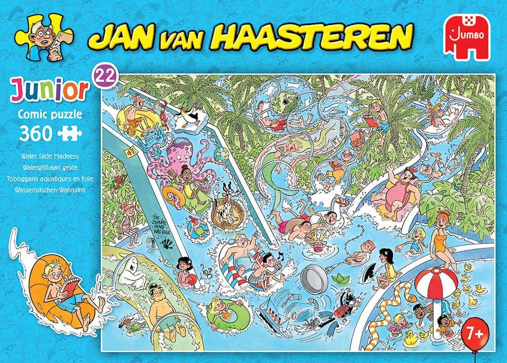   Jan van Haasteren Junior waterglijbaan gekte 360 stukjes