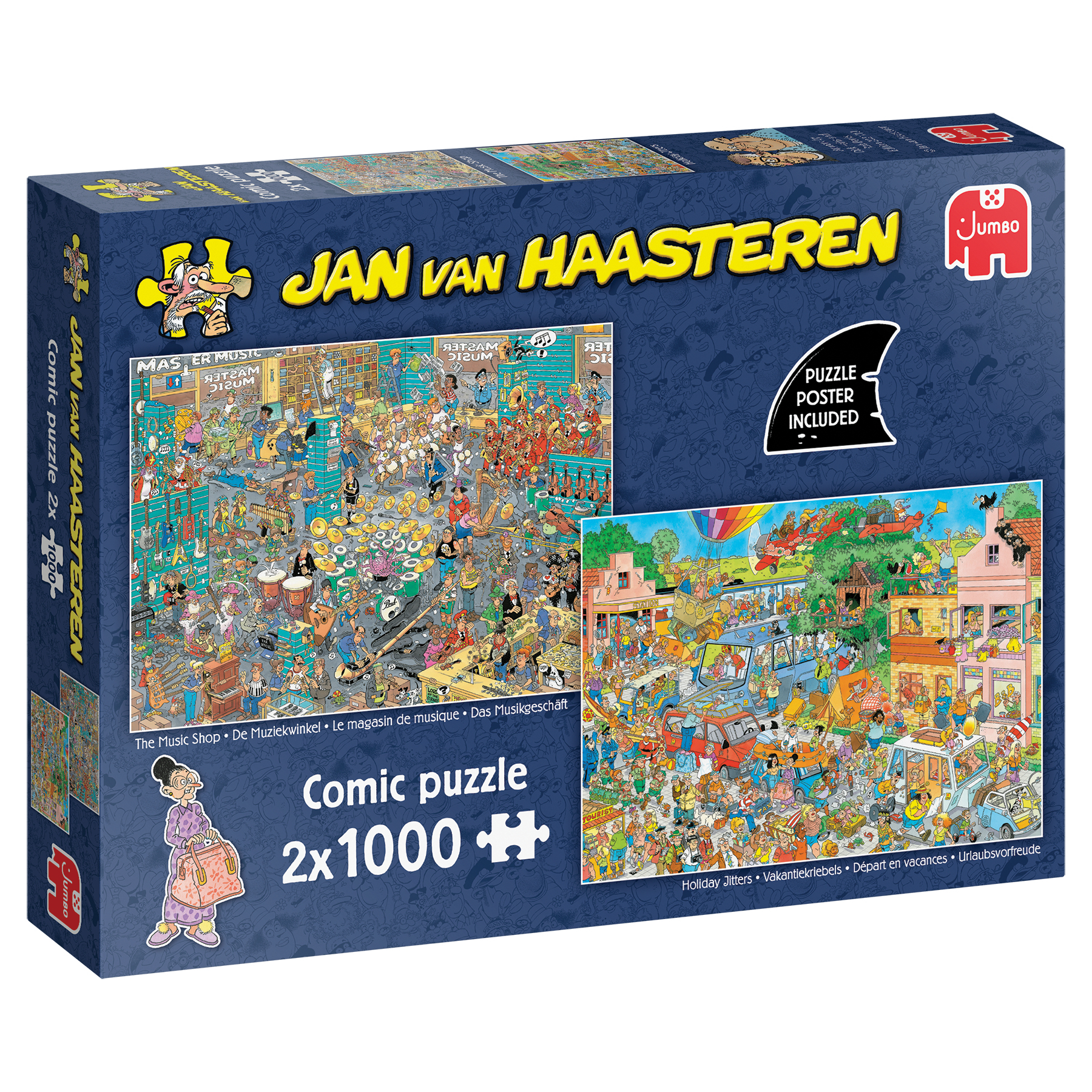   Jan van Haasteren de muziekwinkel en vakantiekriebels 2x1000 stukjes