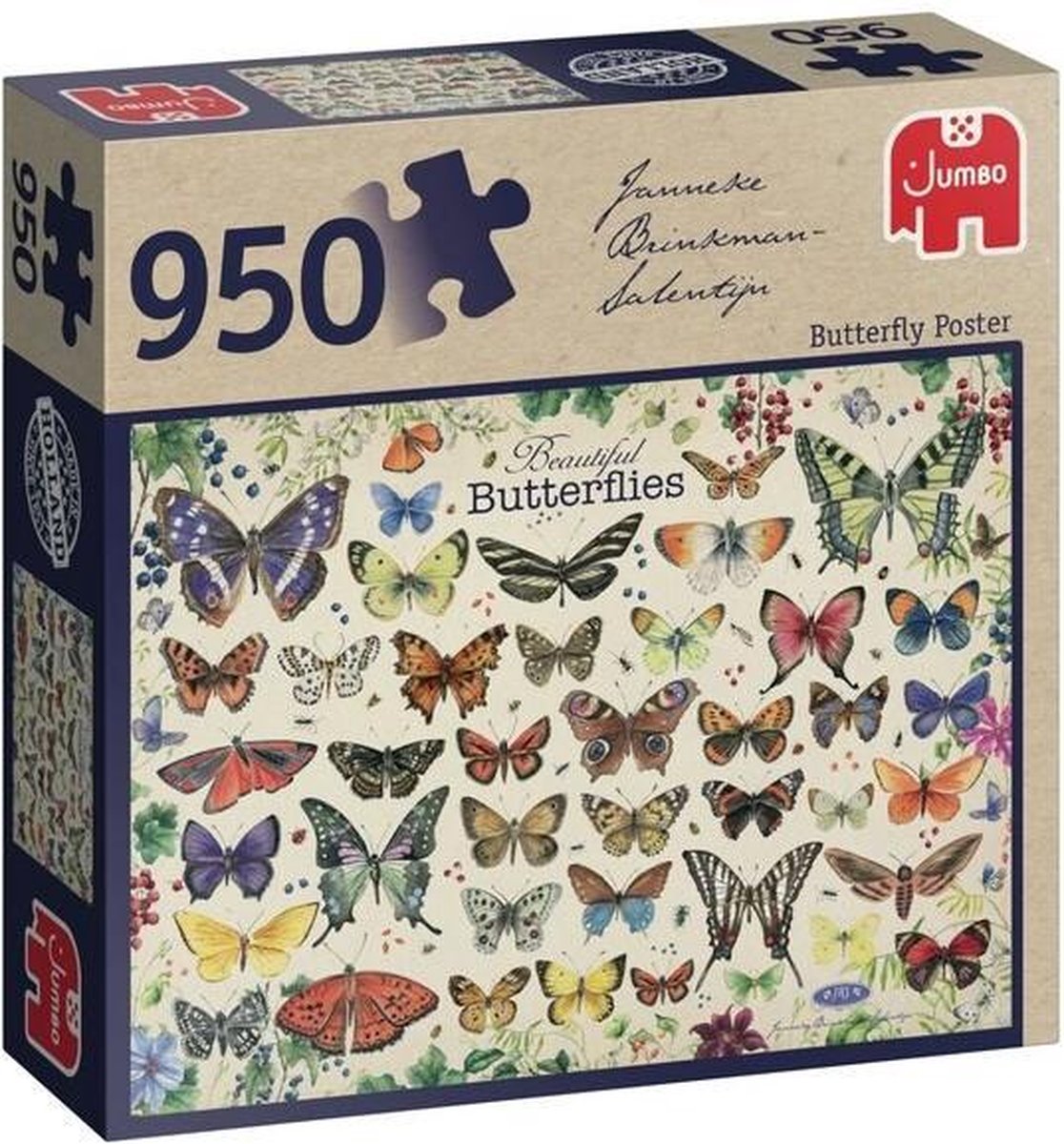 Jumbo Janneke Brinkman Beautiful Butterflies - Puzzel - 950 Stukjes