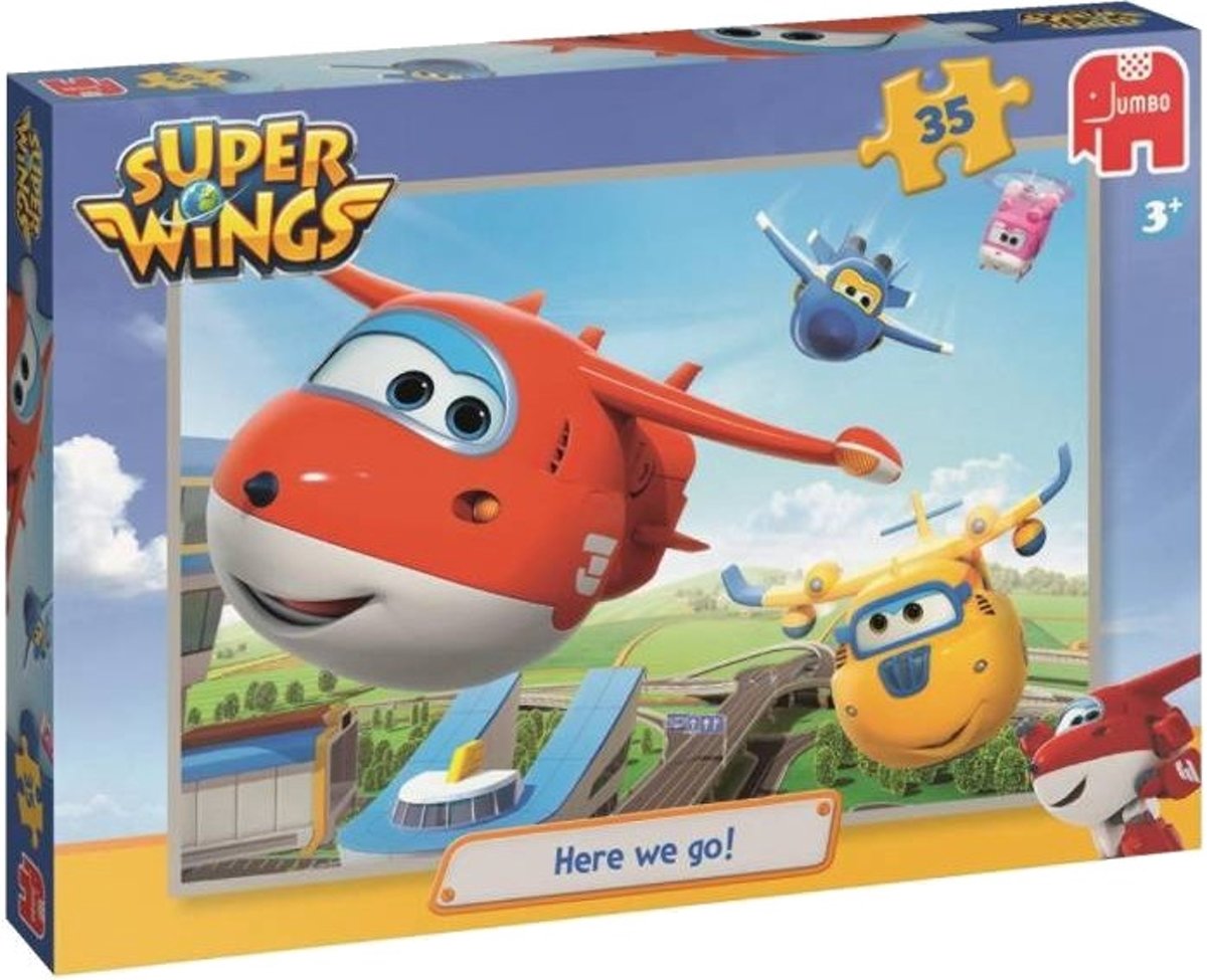 Jumbo Legpuzzel Super Wings - Here We Go 35 Stukjes