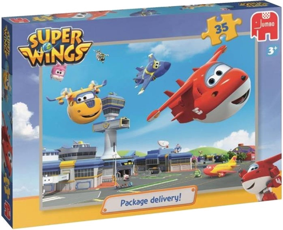 Jumbo Legpuzzel Super Wings - Package Delivery 35 Stukjes