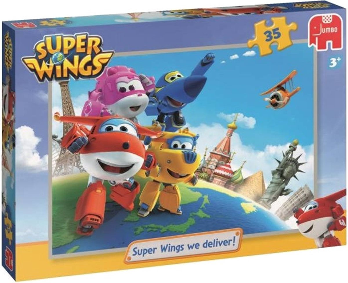 Jumbo Legpuzzel Super Wings - We Deliver 35 Stukjes