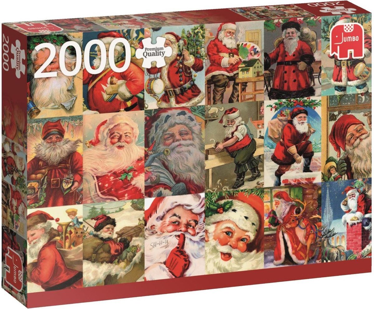 Jumbo Pc Vintage Santas Legpuzzel 2000 Stukjes