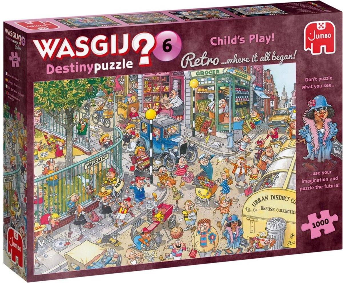 Jumbo Puzzel Wasgij Retro Destiny 6 Childs Play! 1000 Stukjes