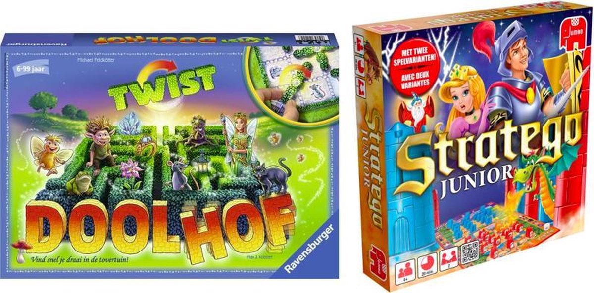 Kinderspelvoordeelset Stratego Junior & Betoverde Doolhof Twist