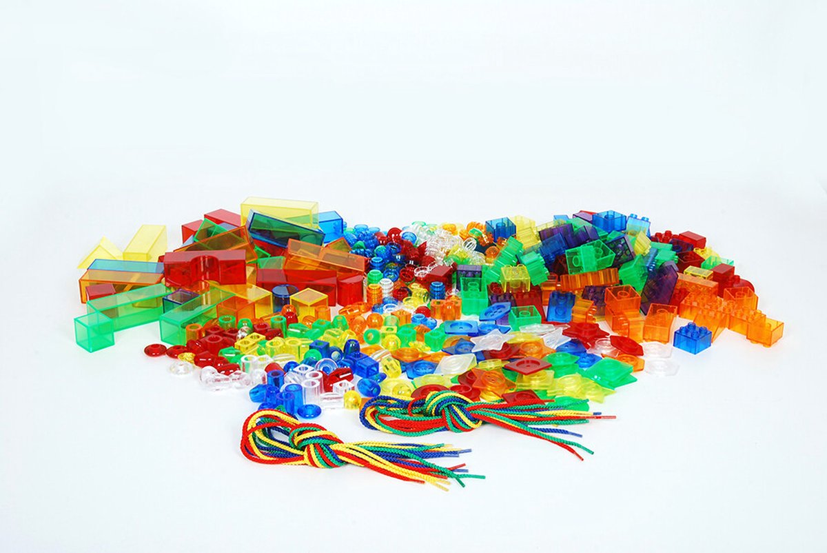 Mega Set Transparante Kleur Vormen - Educatief Speelgoed - 634-delige Set voor Creatief Leren