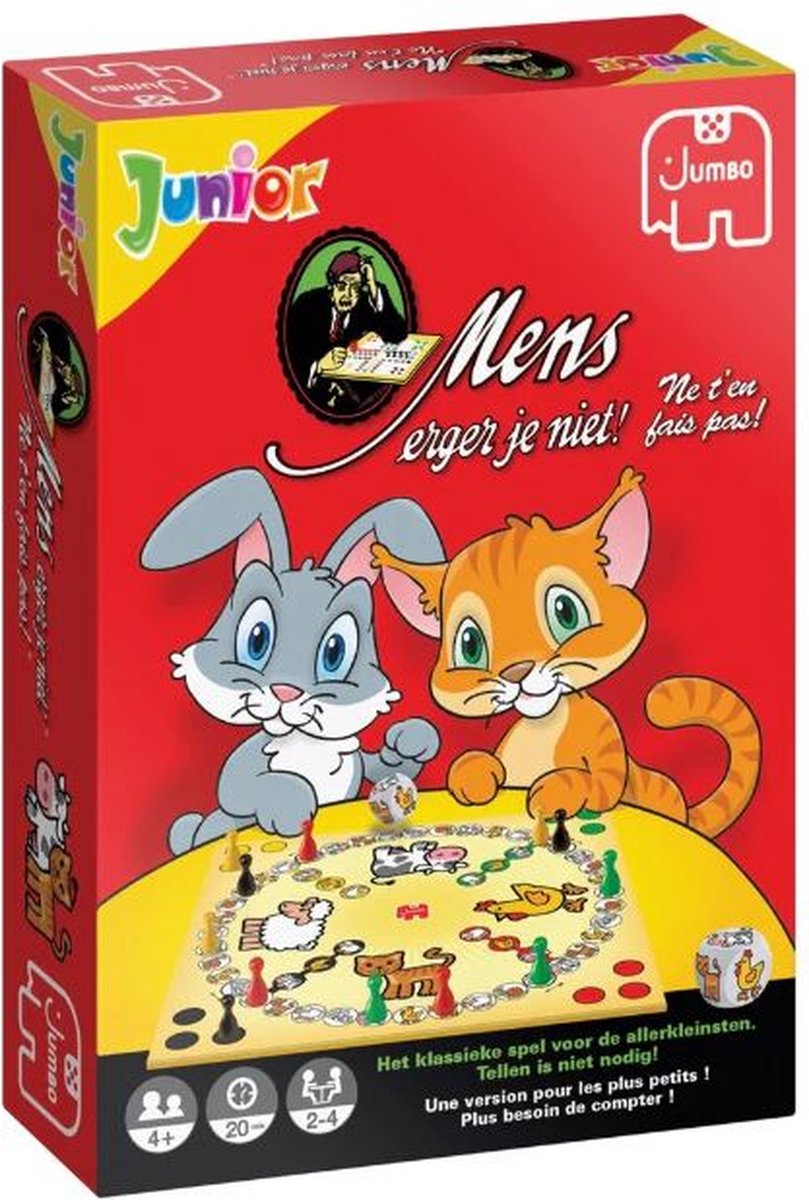 Mens erger je niet junior, Gezelschapsspel, Mens erg je niet, Junior spel, Kinder mens erger je niet,  