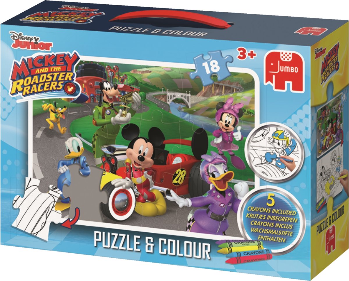 Mickey RR Puzzle&Colour Medium