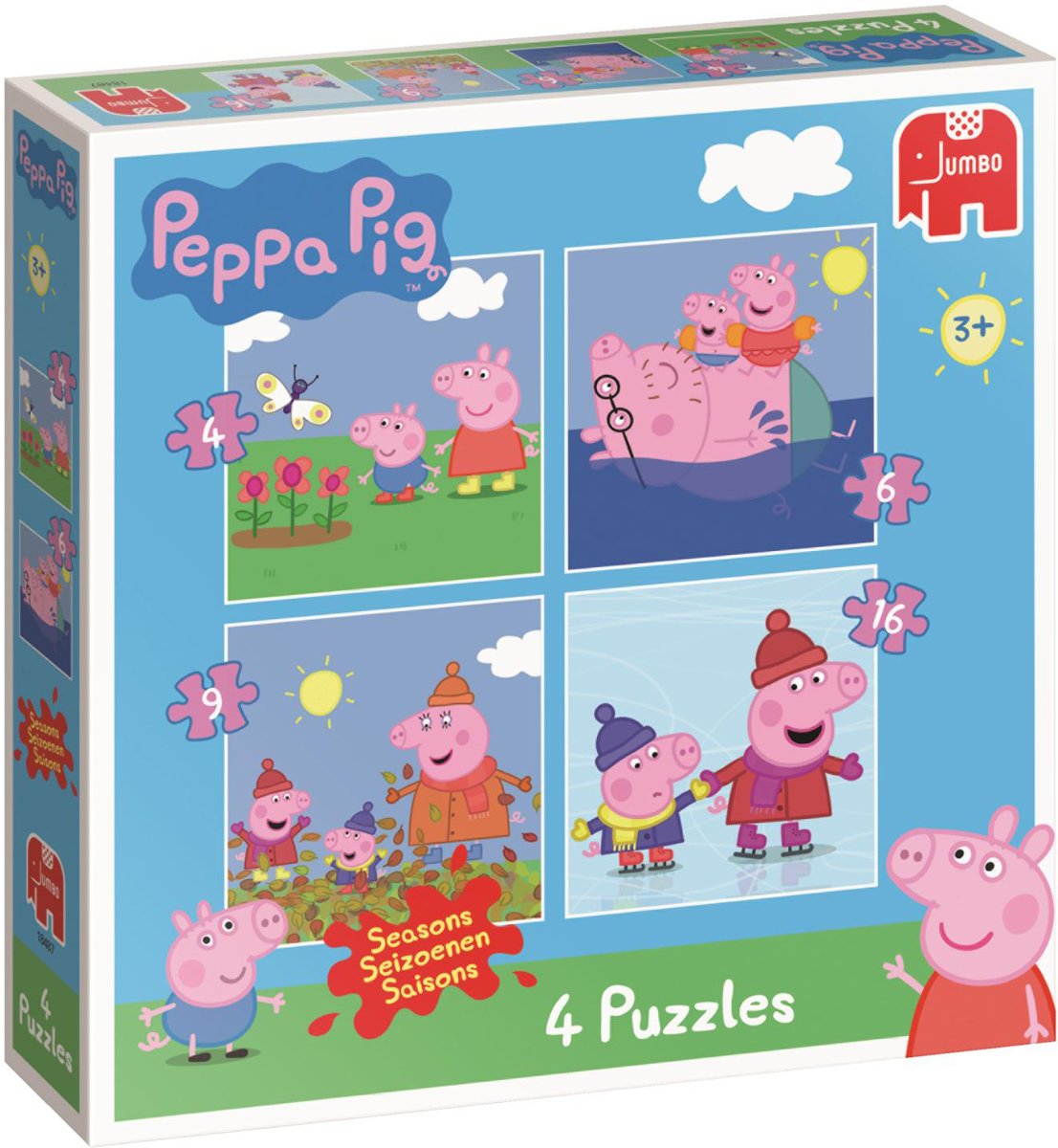 Peppa Pig 4in1 Puzzel