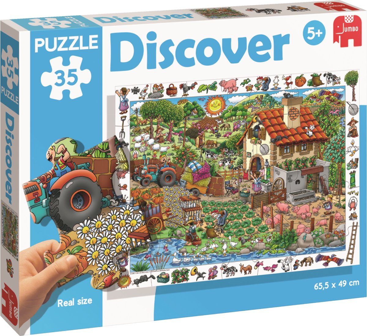 Premium Collection Children Puzzle Discover: Farm 35 pcs Legpuzzel 35 stuk(s)