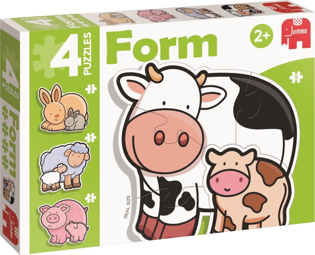 Premium Collection Children Puzzle Form: Baby Cow Vormpuzzel 2 stuk(s)