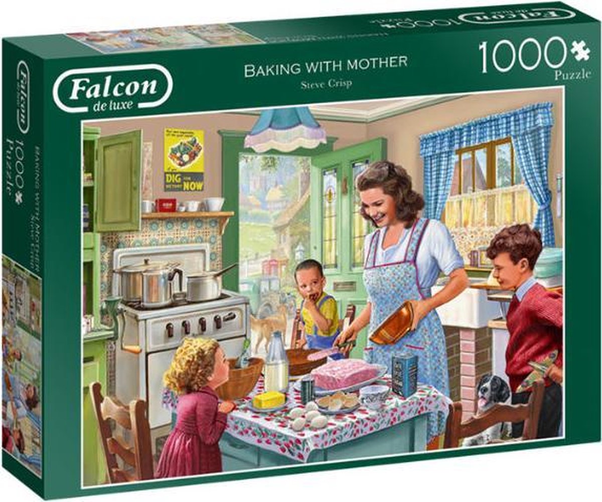 Puzzel 1000 stukjes - Baking with mother