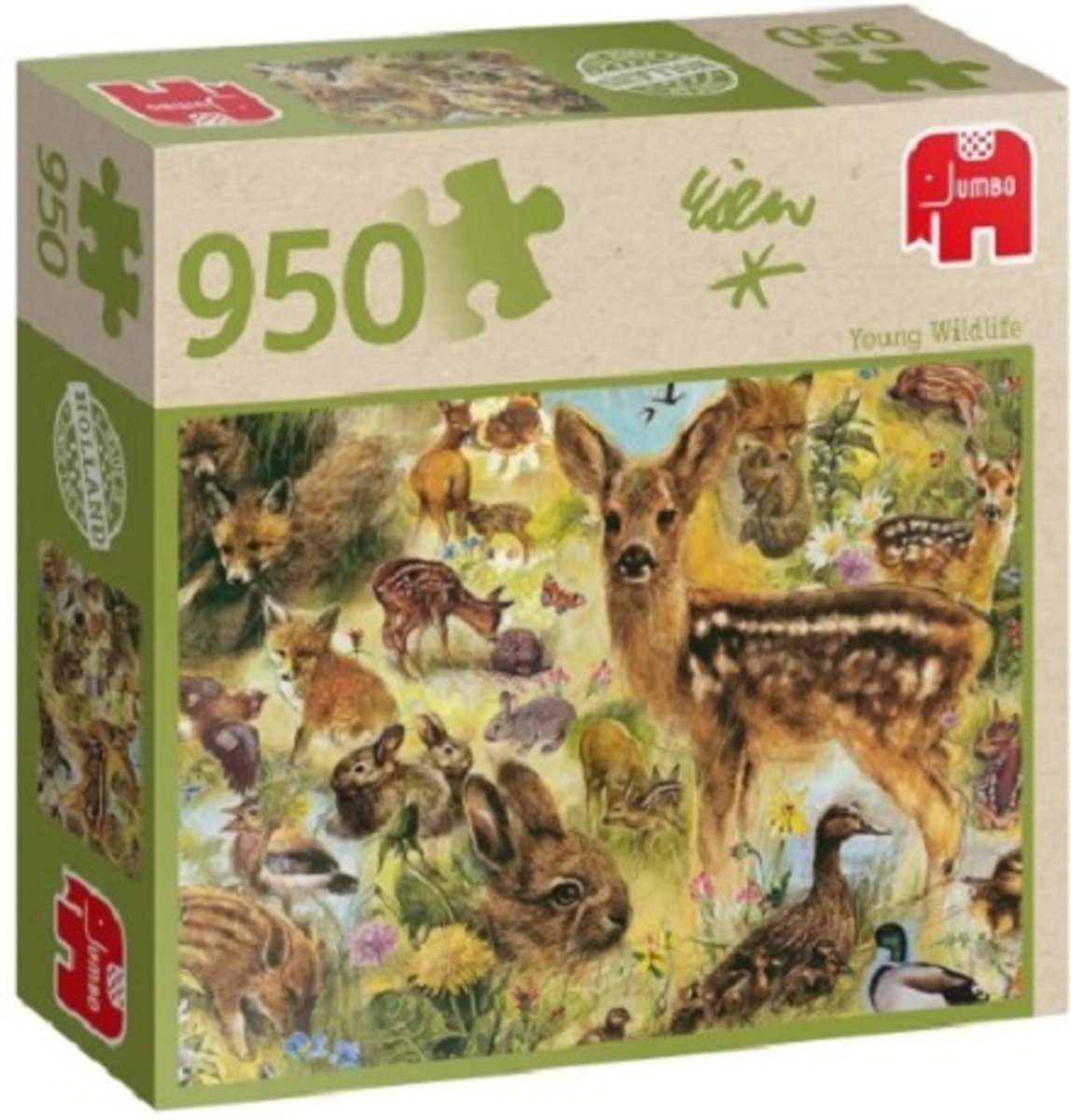 Puzzel Rien Poortvliet Young Wildlife - 950 Stukjes