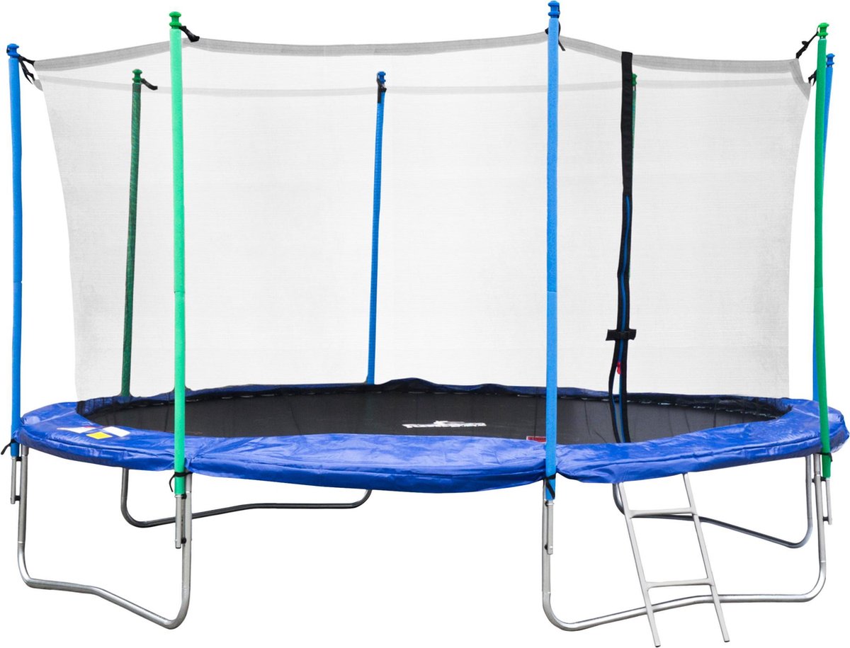 Grote tuintrampoline met veiligheidsnet 14Ft - 427Cm