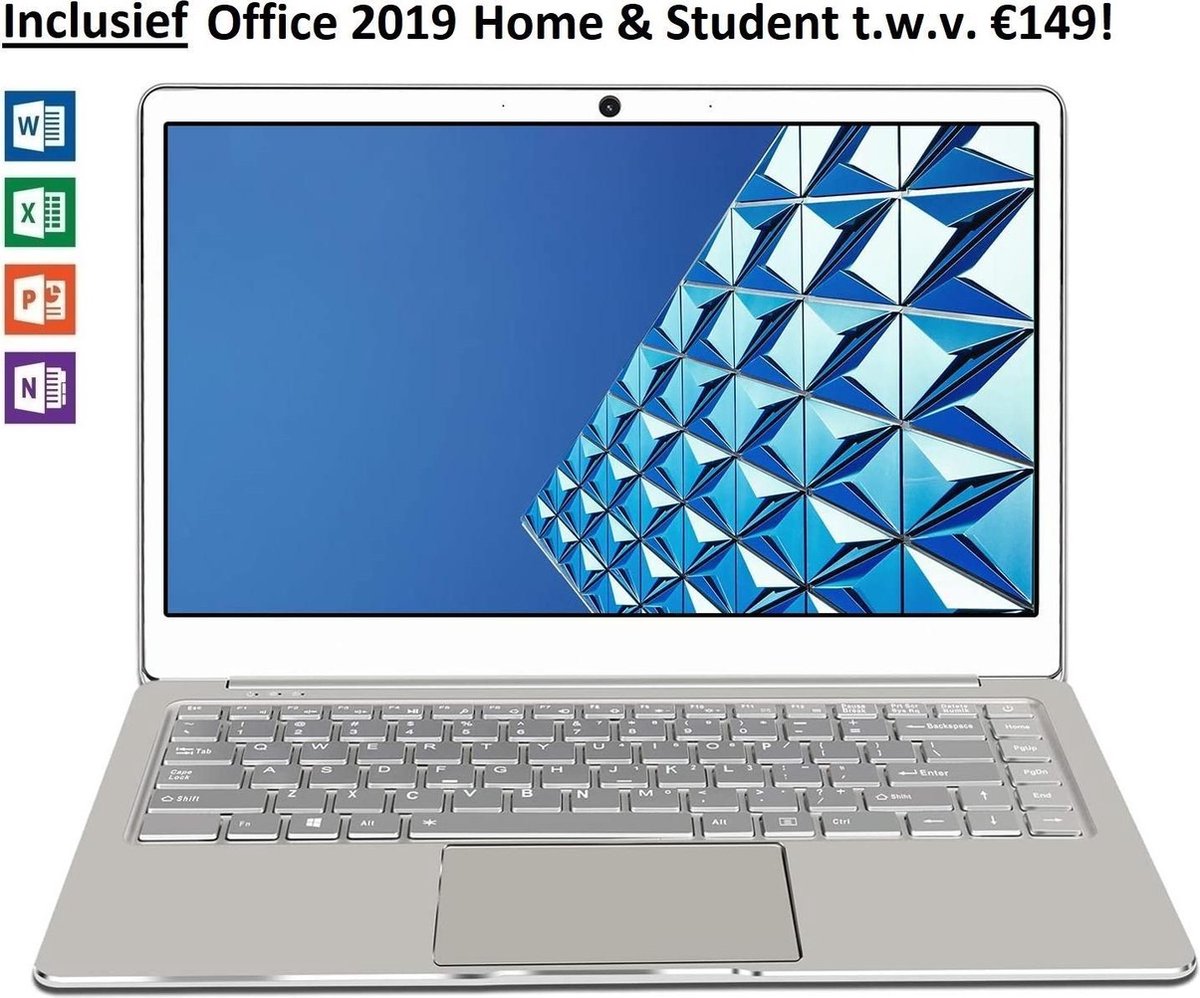 Jumper X4 laptop - 14 inch FULL HD IPS Display - Volledig van metaal en zeer dun - 6GB RAM - 128GB Opslag - Intel J3455 Quad Core - INCLUSIEF Office 2019 Home & Student t.w.v. €149! (verloopt niet, geen abonnement)