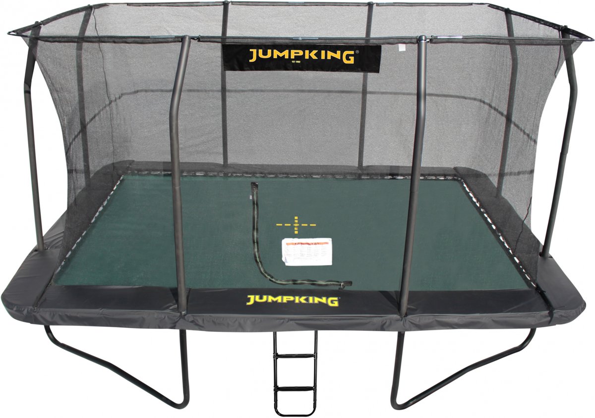 Jumpking Trampoline Deluxe Compleet Rechthoekig 3,66 X 5,18 M Zwart