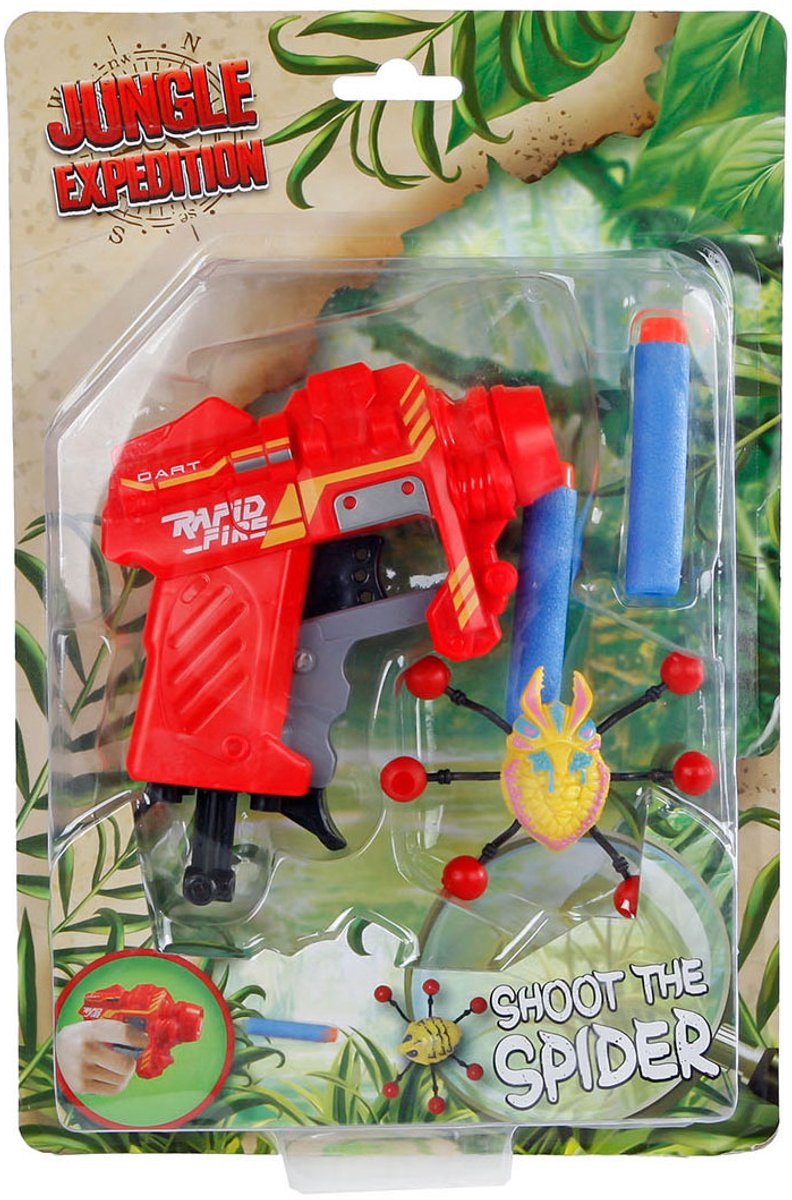   pistool met darts en window walker