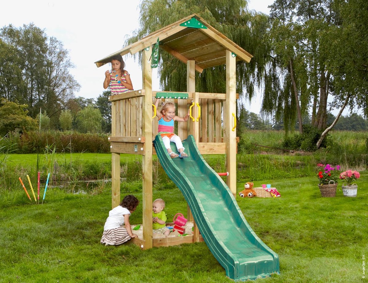 Houten Speeltoren Kleine Tuin - Jungle Casa