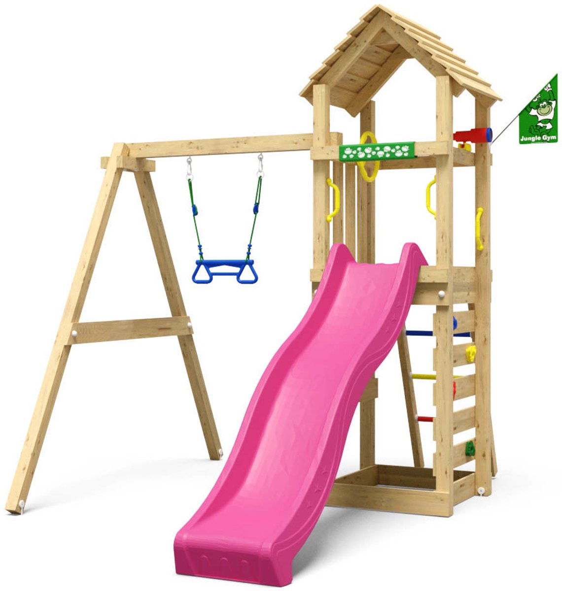 Houten Speeltoren voor Kinderen - Cocoon 1-Swing