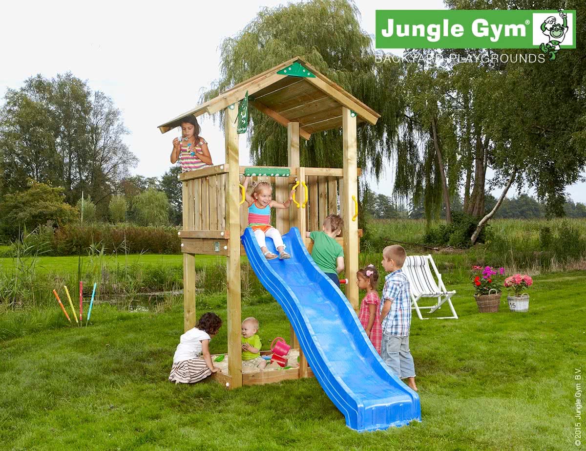 Jungle Casa - Kinderspeeltoestel - Met Glijbaan - Rood