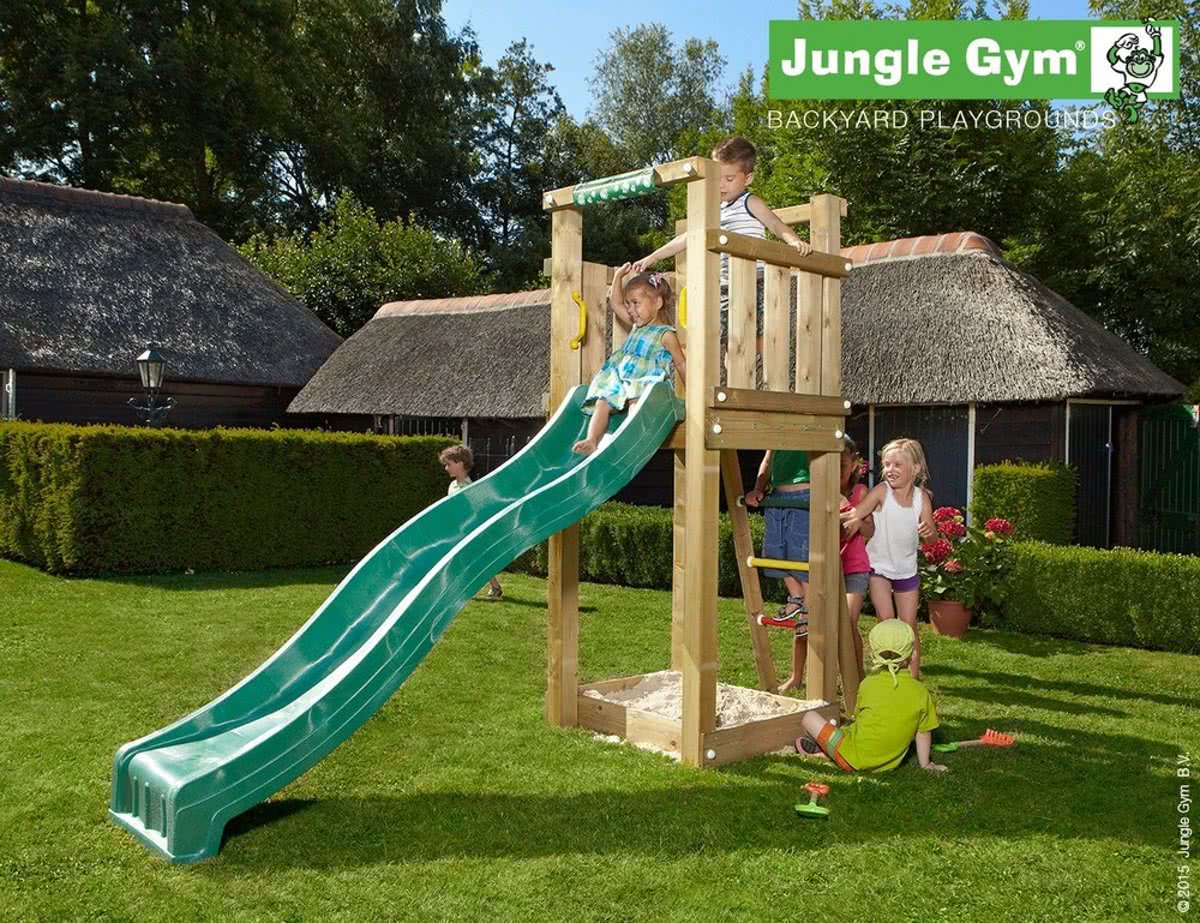 Jungle Tower met Donkergroene Glijbaan