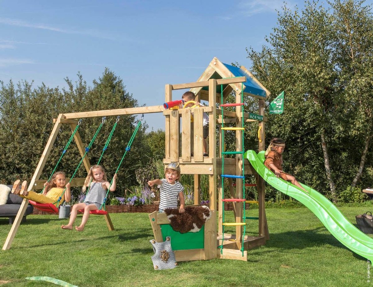 Speeltoren Kleine Tuin • Viking 2-Swing