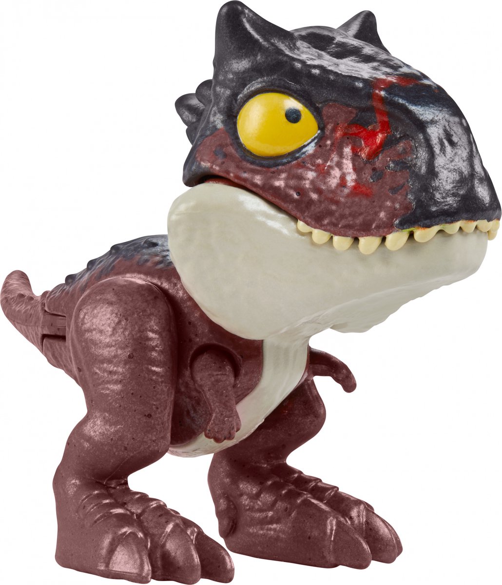 Jurassic World Dinosaurus Snap Squad Carnotaurus 11 Cm Bruin