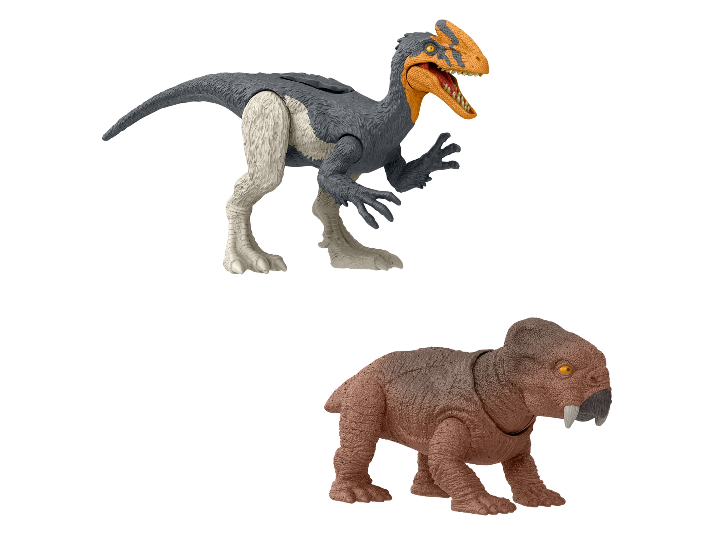 Jurassic World Dinosaurusfiguren (guanlong vs. lystrosaurus)