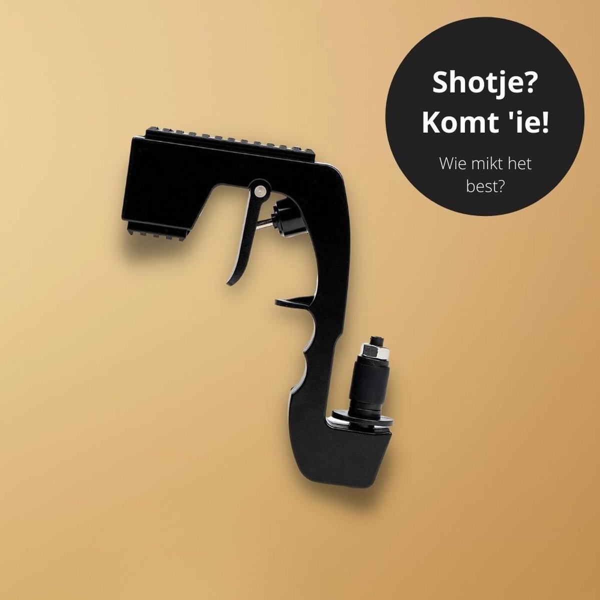 Champagne Gun -Drank Geweer - Champagne Sproeier Geschikt voor Elke Feest, Verjaardag en Bruiloft – Leuk als Cadeau – Spuitpistol – Bier Pistool – Drankspel - Champagne Spray Gun – Goud