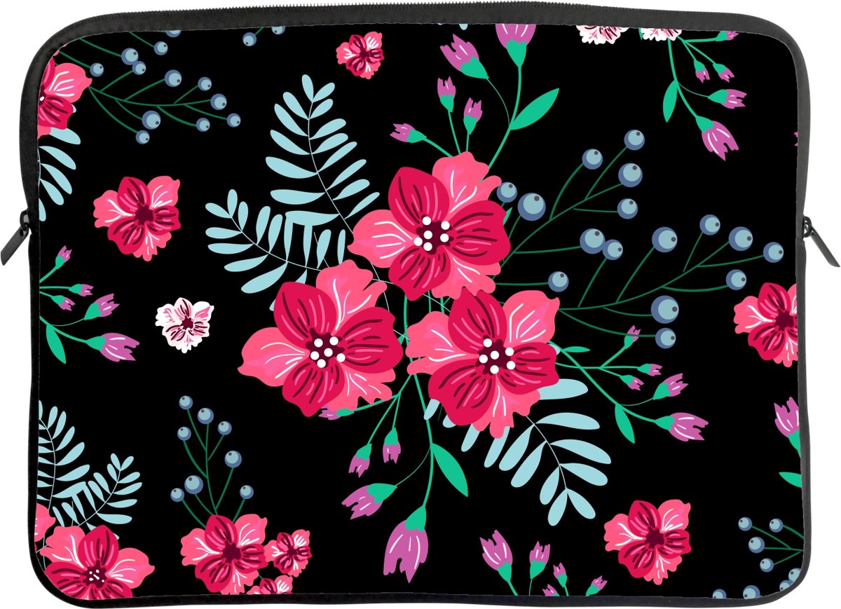 Laptop Sleeve 12 inch Universeel - Wildflowers