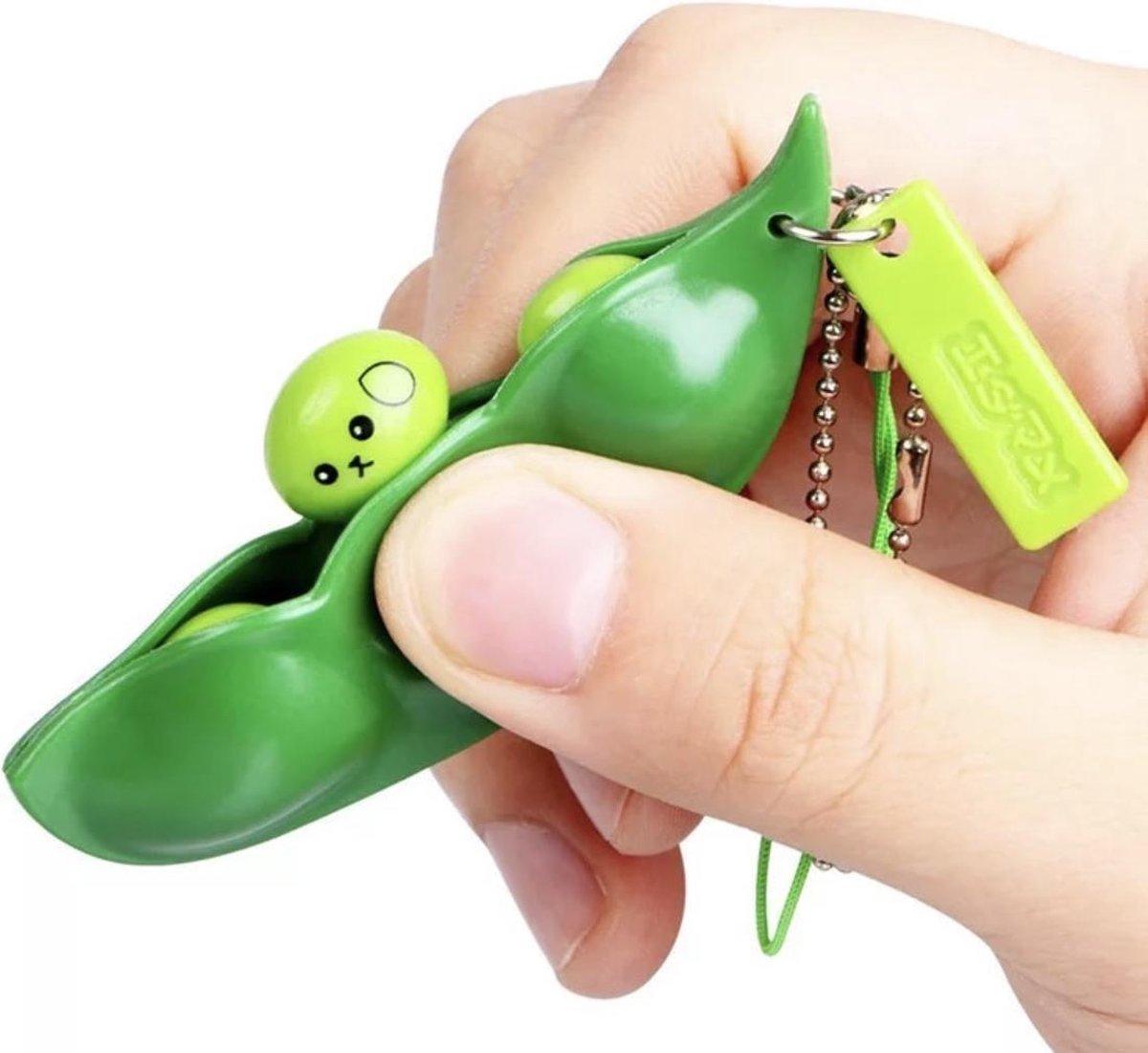 Fidget Bean - Fidget keychain - Pop it - Squeeze it - Erwten/Bonen Fidget - pop up Fidget - Anti Stress speelgoed - Sleutelhanger