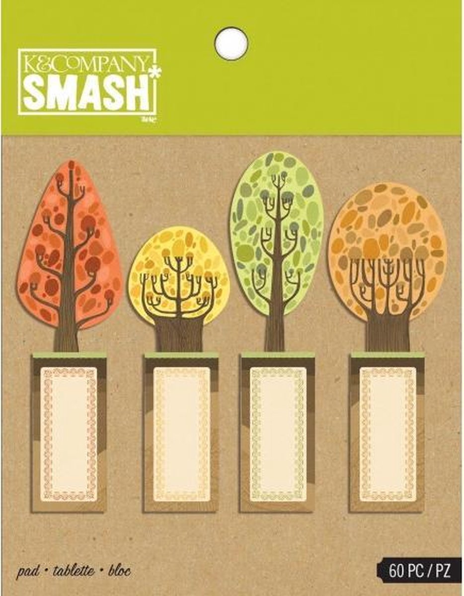 K&Company smash trees sticky note pad