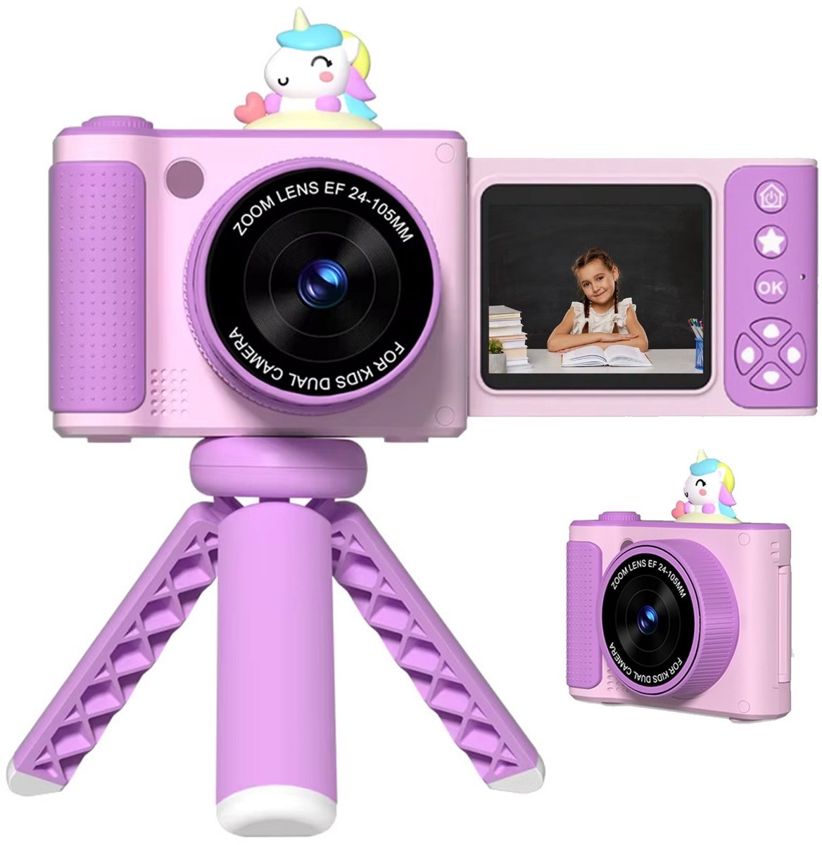   Digitale Kindercamera Kids 32GB - Kinder vlog camera - Kindercameras Digitaal - Fototoestel Kinderen - Kinderfototoestel