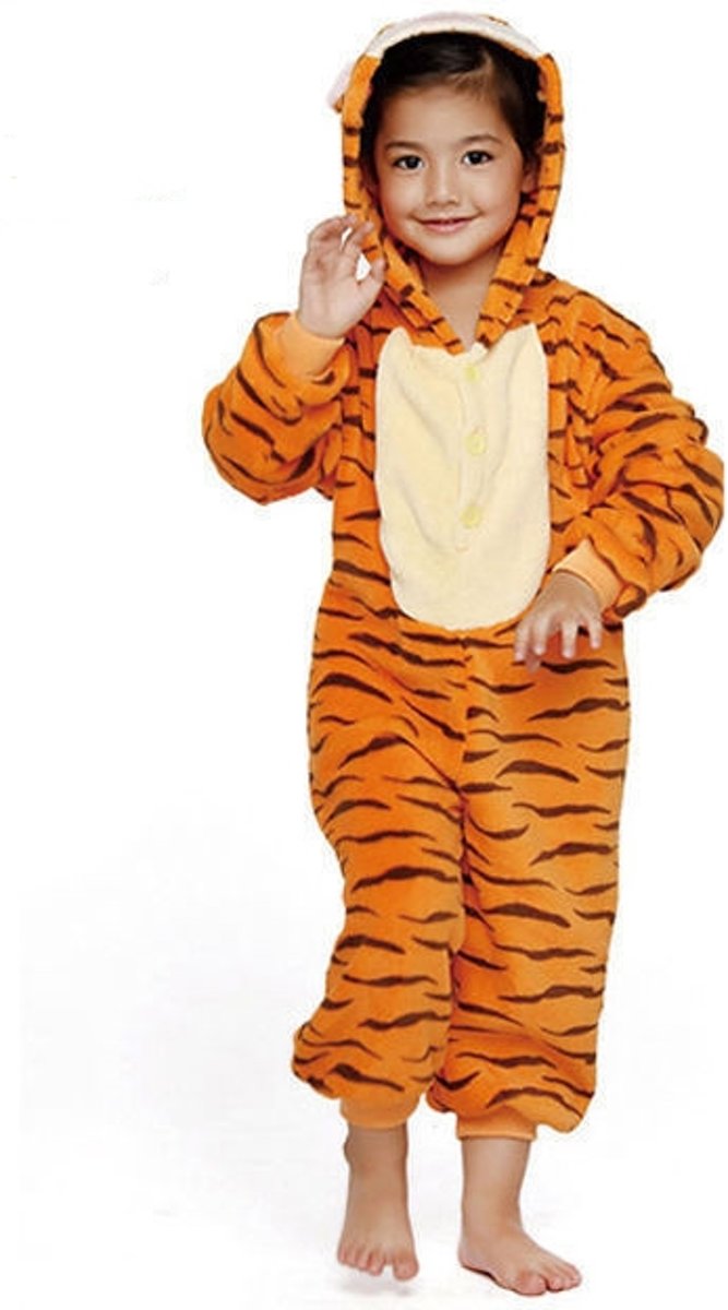 KIMU Onesie Teigetje baby pakje tijger - maat 68-74 - tijgerpakje romper pyjama tijgertje Winnie de Poeh