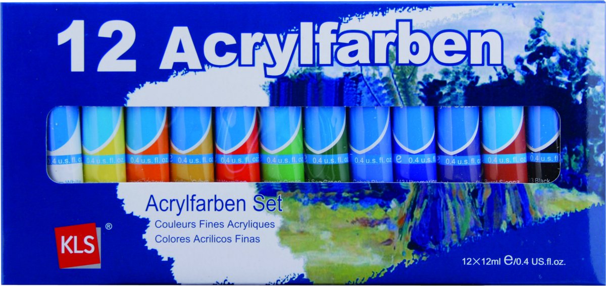 KLS Acrylverf - 12 tubes