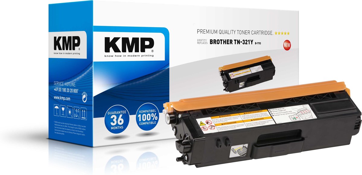 KMP B-T93 Tonercartridge 1500paginas Geel