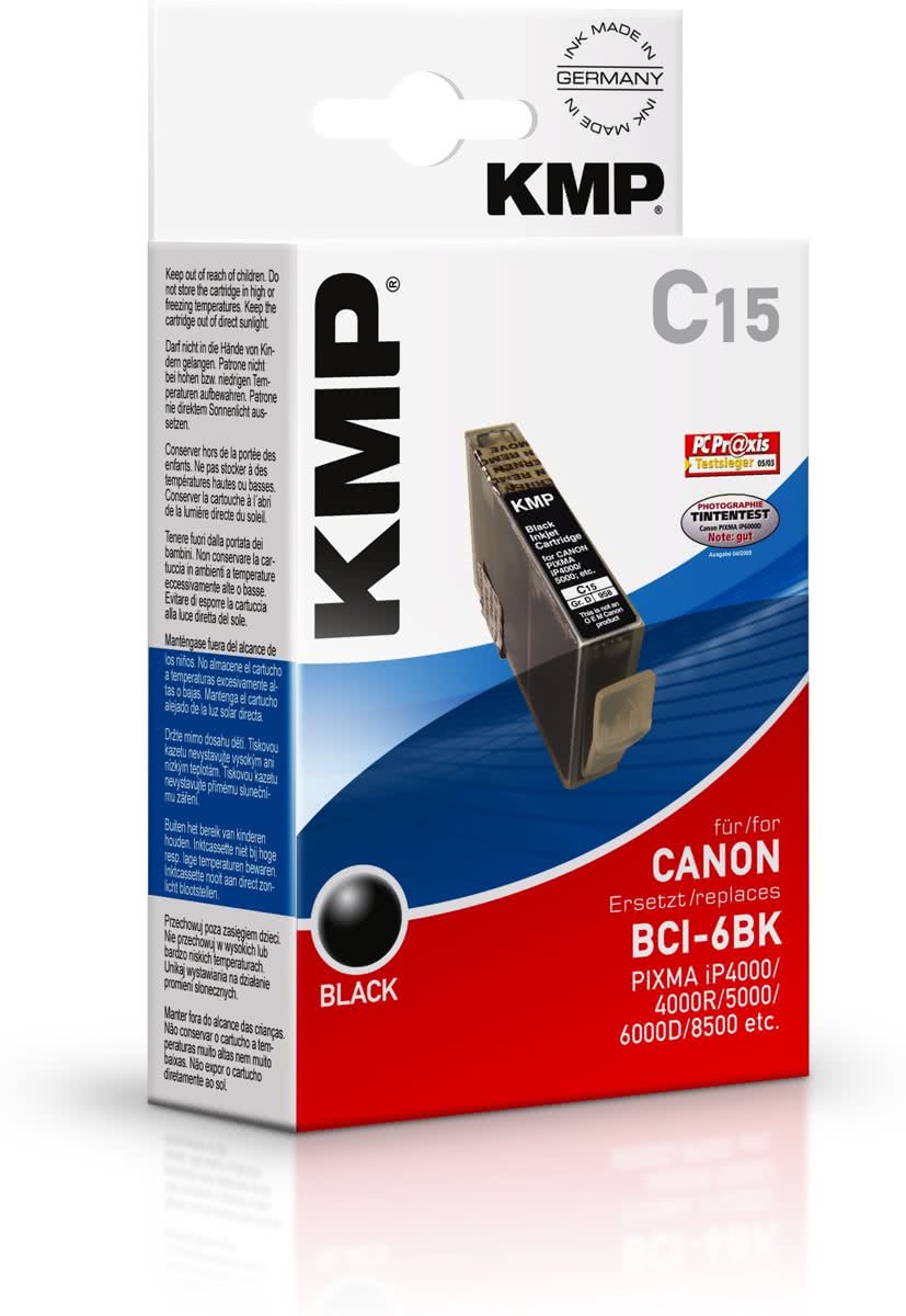 KMP C15 - Inktcartridge / Zwart