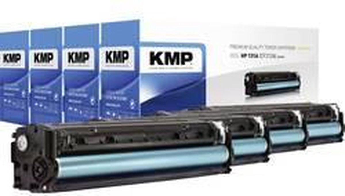 KMP H-T171V Toner cartridge Set replaced HP 131A, 131X, CF210A, CF210X, CF211A, CF212A, CF213A Black, Cyan, Magenta, Yellow 2400 Sides Compatible Toner