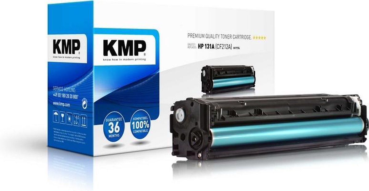 KMP H-T174 Toner cartridge replaced HP 131A, CF212A Yellow 1800 Sides Compatible Toner cartridge