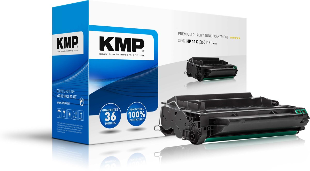 KMP H-T74 Laser cartridge 12000paginas Zwart